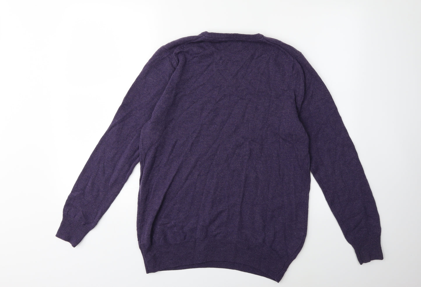 Marks and Spencer Mens Purple  Knit Pullover Jumper Size M