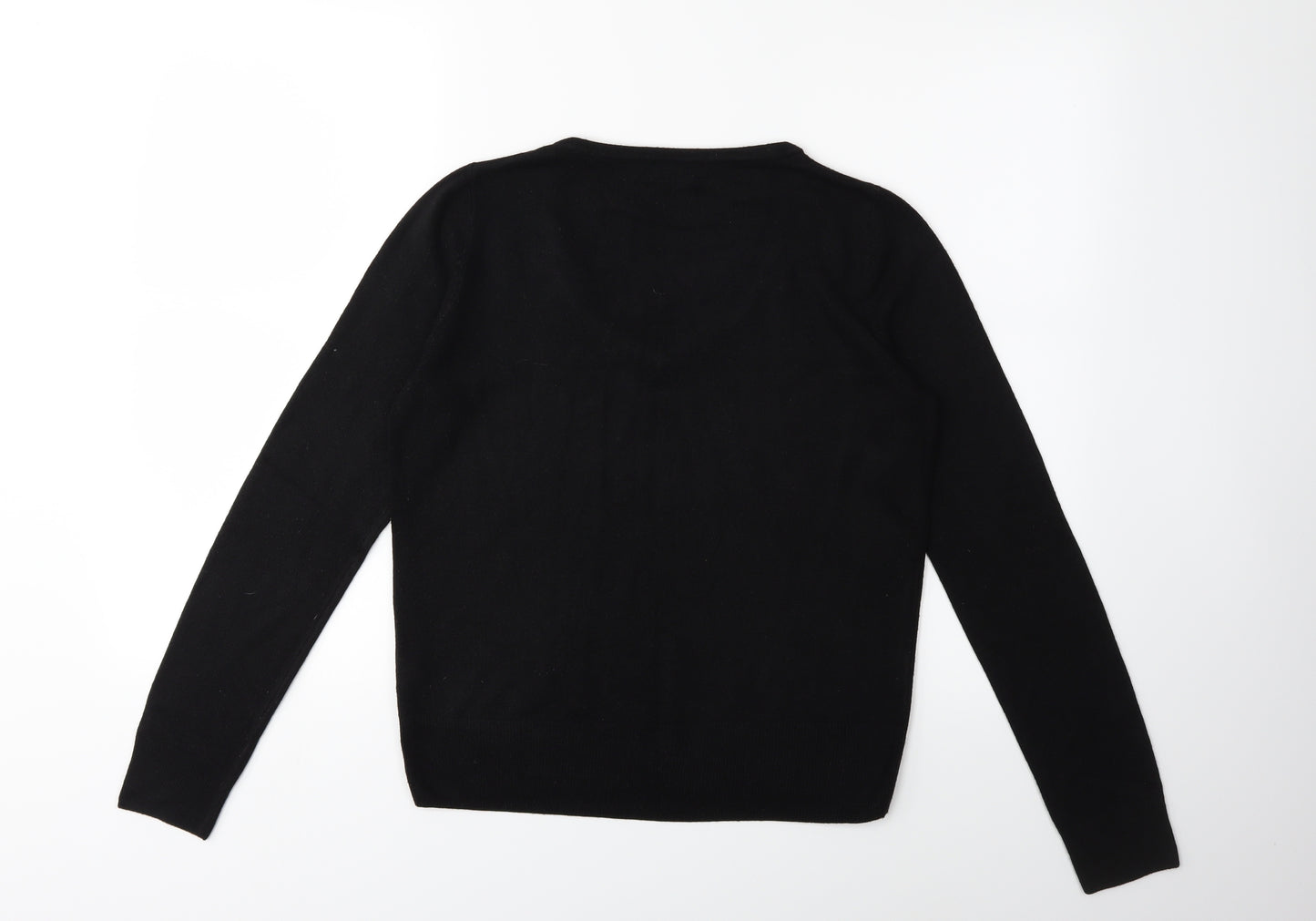 F&F Womens Black  Knit Pullover Jumper Size 8