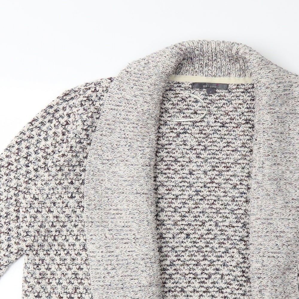 Per Una Womens Grey  Knit Cardigan Jumper Size 8