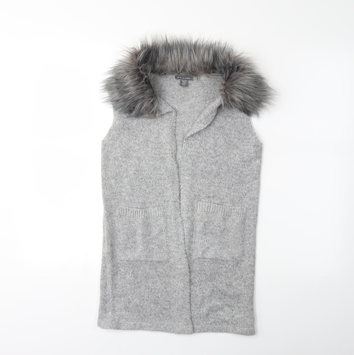 Primark Girls Grey  Knit Jacket Coatigan Size 10 Years