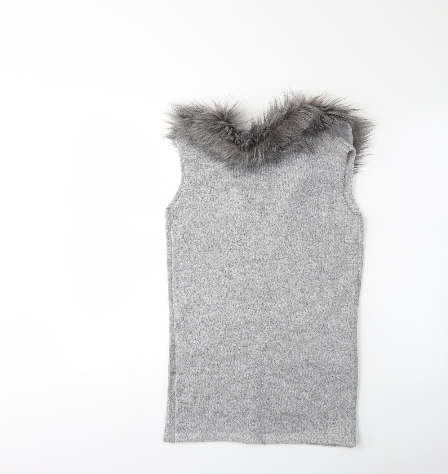 Primark Girls Grey  Knit Jacket Coatigan Size 10 Years