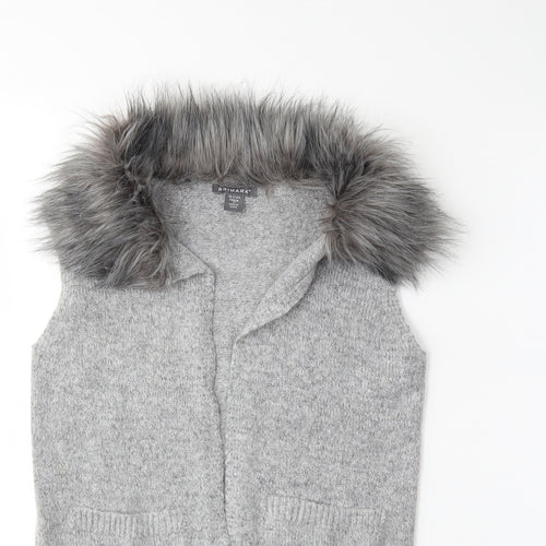 Primark Girls Grey  Knit Jacket Coatigan Size 10 Years