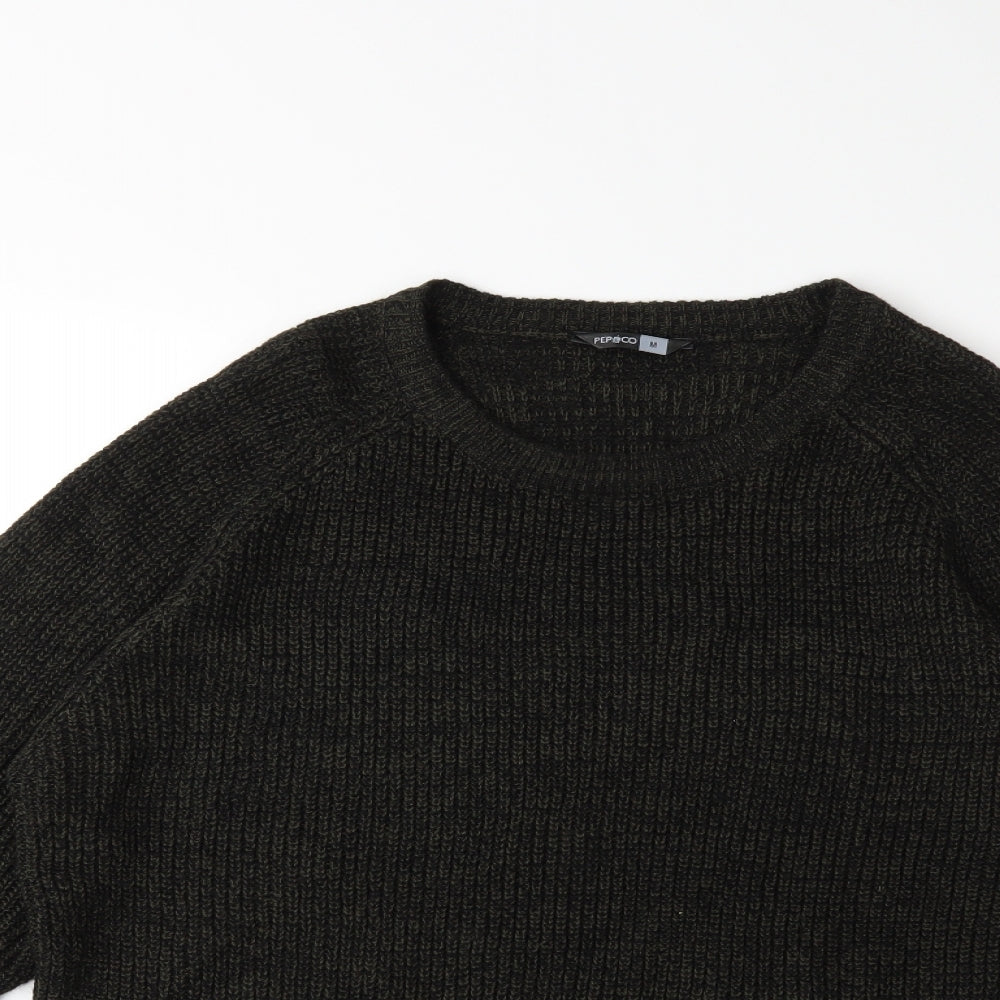 Pep & co Mens Green  Knit Pullover Jumper Size M