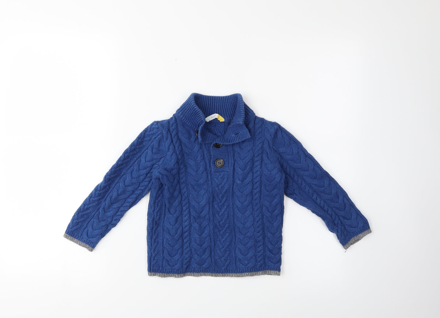 John Lewis Boys Blue  Knit Pullover Jumper Size 3 Years