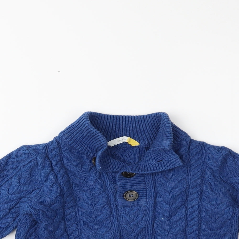 John Lewis Boys Blue  Knit Pullover Jumper Size 3 Years