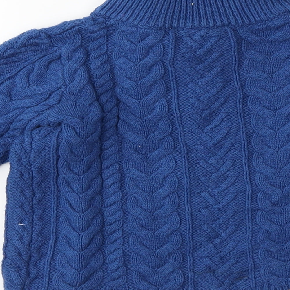 John Lewis Boys Blue  Knit Pullover Jumper Size 3 Years