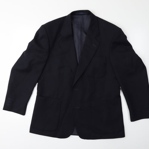 Preworn Mens Blue   Jacket Suit Jacket Size 40