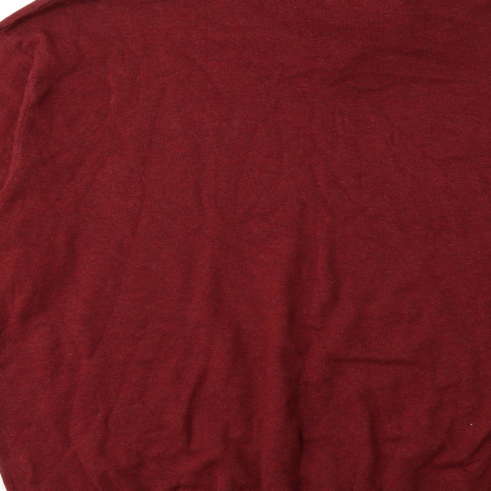 NEXT Mens Red  Knit Pullover Jumper Size 2XL