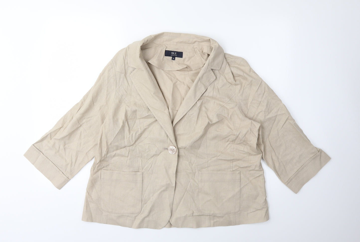 isle Womens Beige   Jacket  Size 18