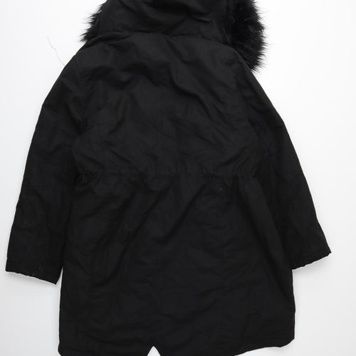 love yours Womens Black   Parka Coat Size 22