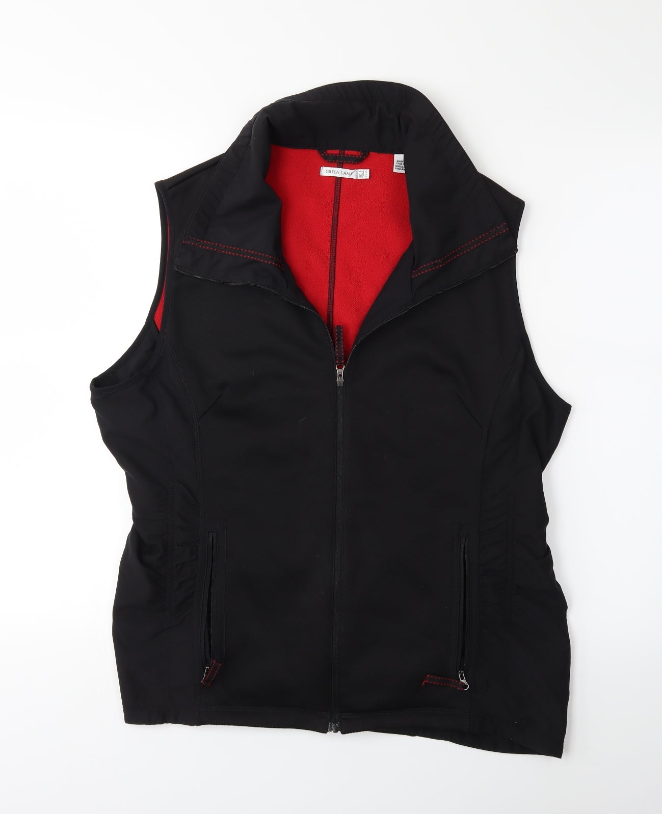 Green Lamb Womens Black   Gilet Jacket Size 18