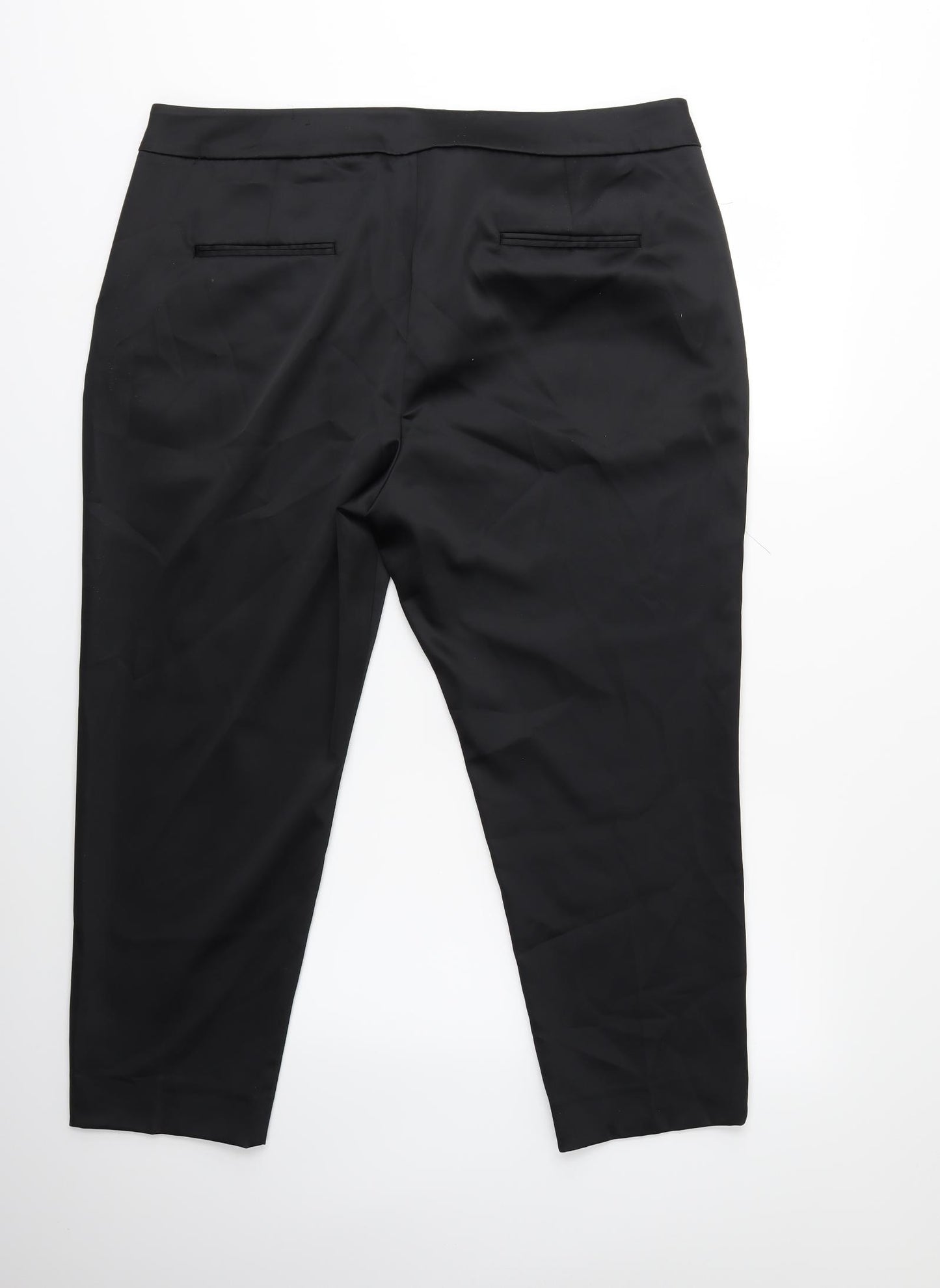 Marks and Spencer Womens Black   Trousers  Size 20 L25 in