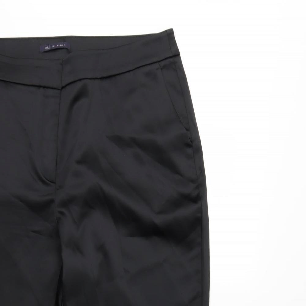 Marks and Spencer Womens Black   Trousers  Size 20 L25 in