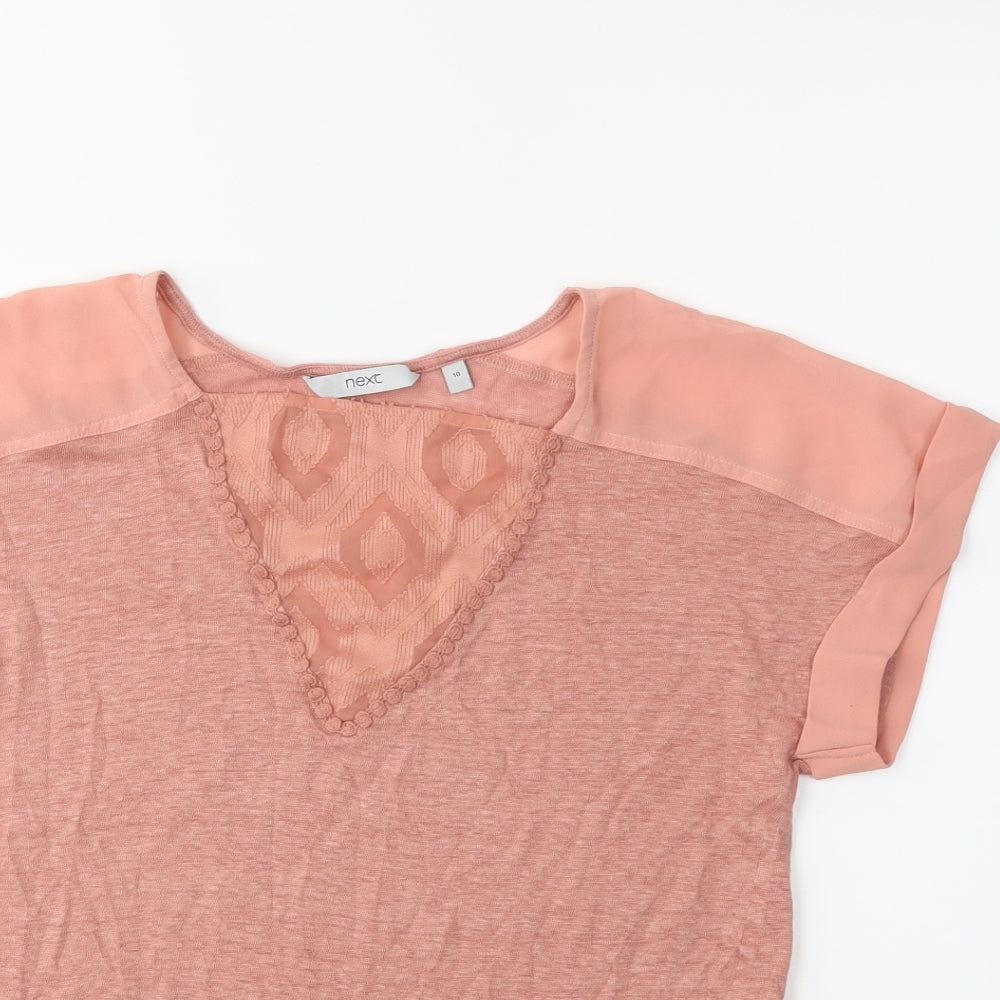 NEXT Womens Pink   Basic T-Shirt Size 10