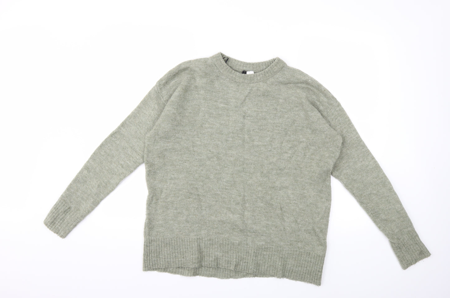 H&M Womens Green  Knit Pullover Jumper Size XS