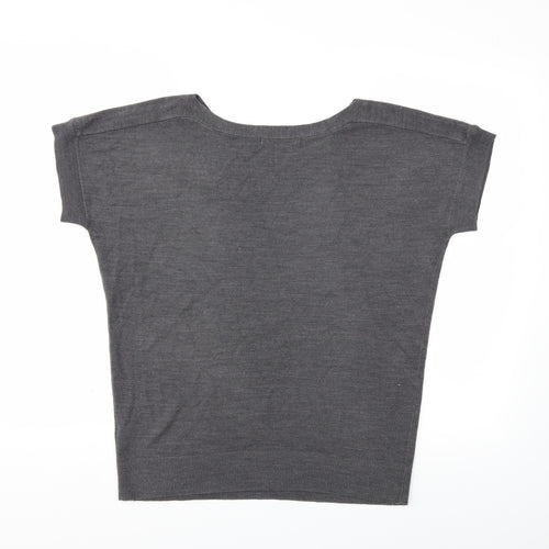 Marks and Spencer Womens Grey  Knit Pullover Jumper Size 10