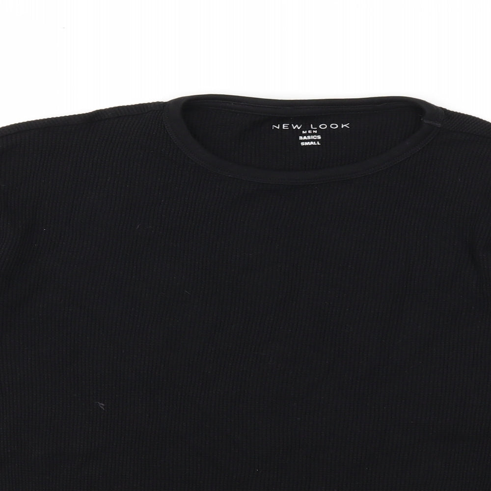 New Look Mens Black    T-Shirt Size S