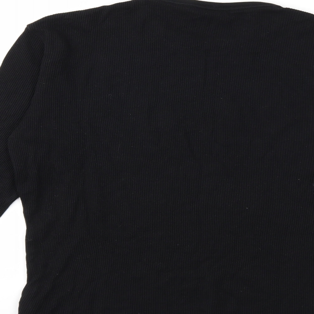 New Look Mens Black    T-Shirt Size S