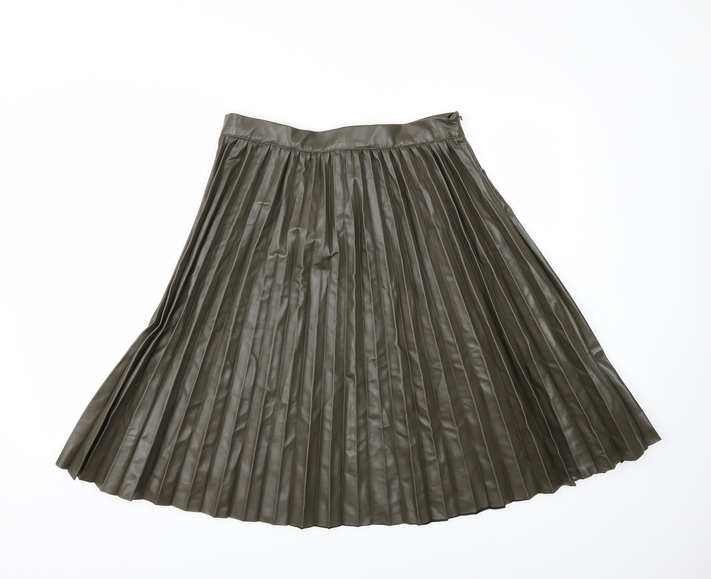 Primark Womens Green   Pleated Skirt Size 14