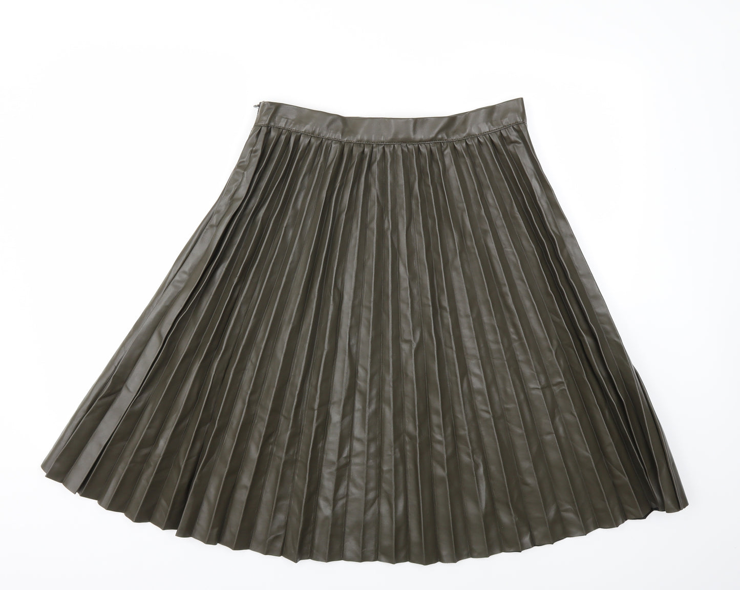 Primark Womens Green   Pleated Skirt Size 14