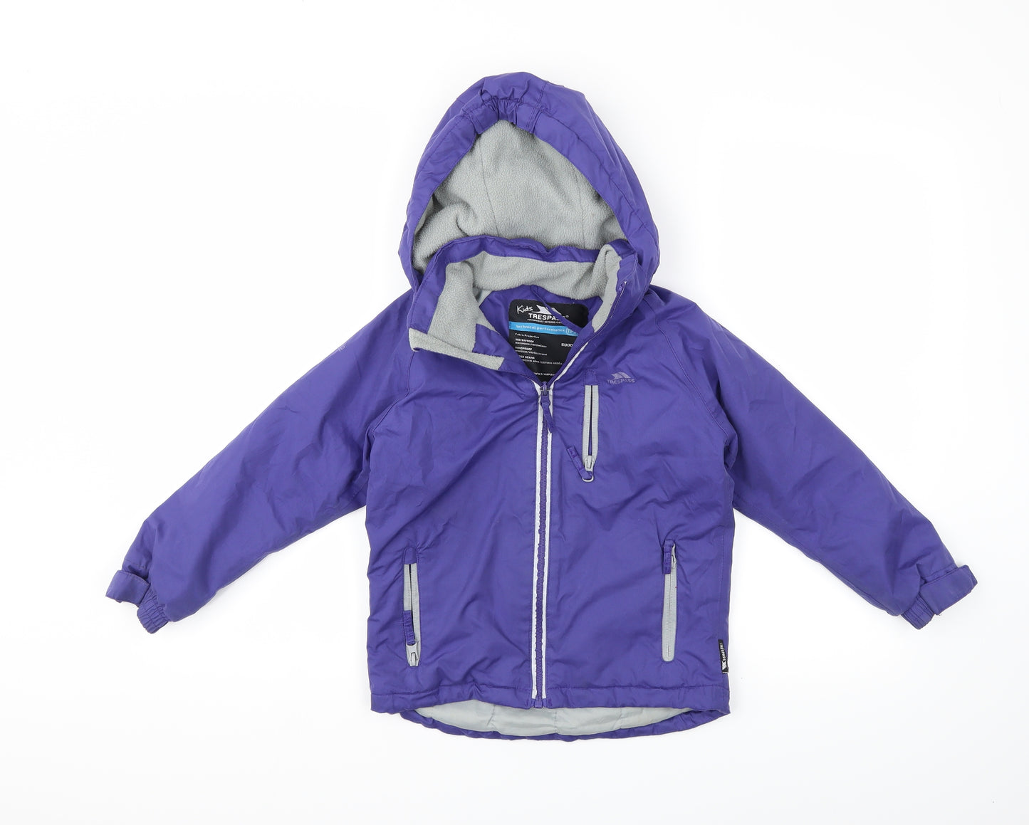 Trespass Girls Purple   Rain Coat Coat Size 3 Years