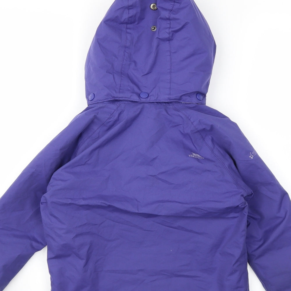 Trespass Girls Purple   Rain Coat Coat Size 3 Years