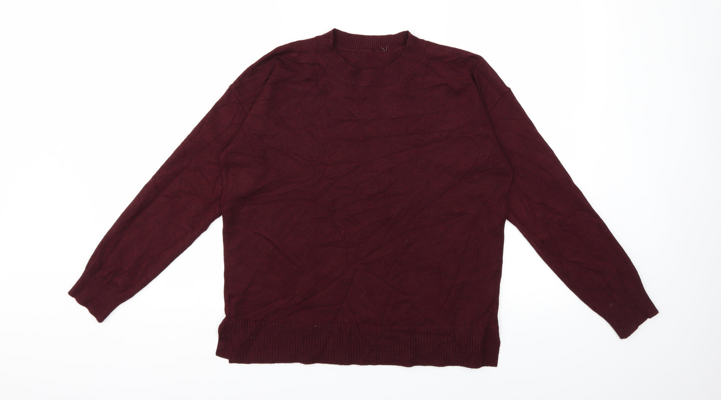 Oasis Womens Red  Knit Pullover Jumper Size S