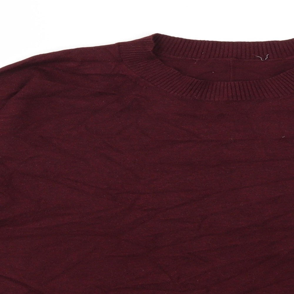 Oasis Womens Red  Knit Pullover Jumper Size S