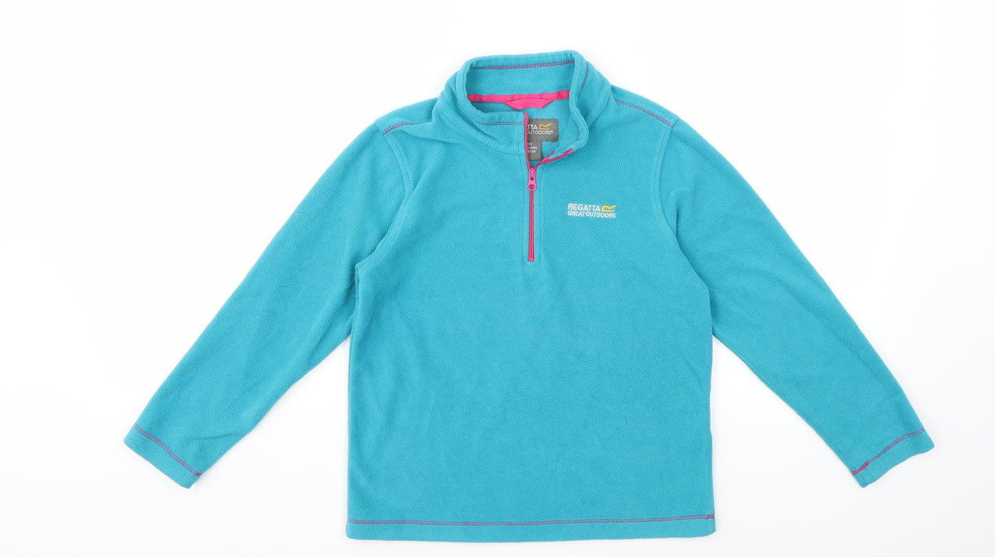 Regatta Girls Blue  Fleece Jacket  Size 7 Years