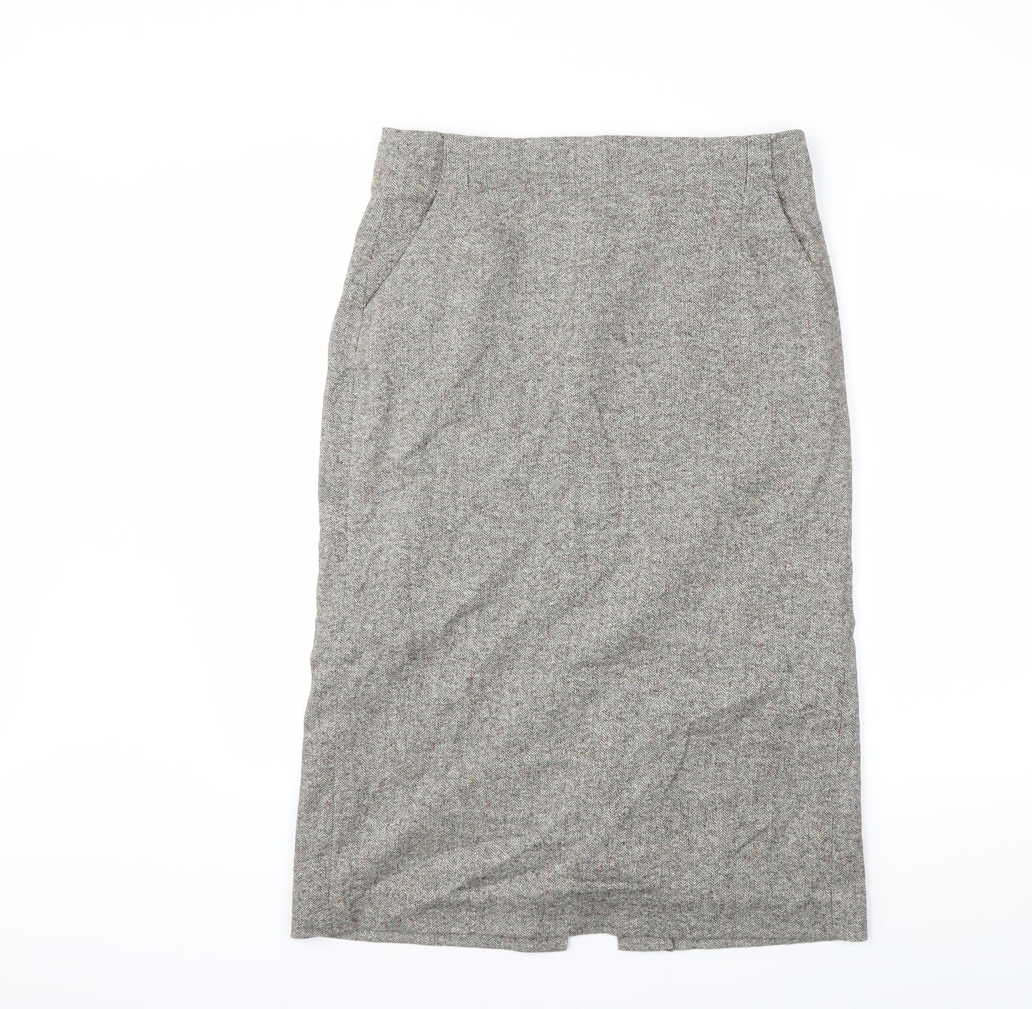 GREATPLAINS Womens Grey   Straight & Pencil Skirt Size 14