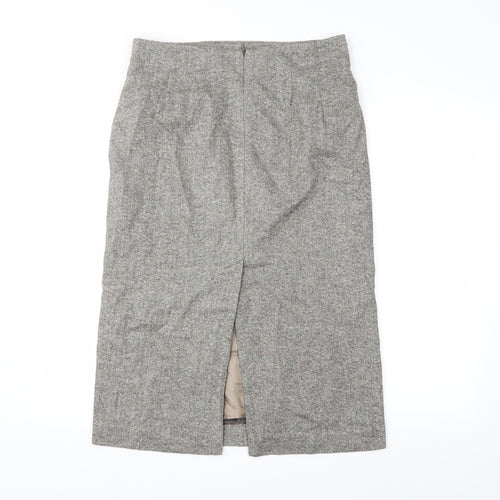 GREATPLAINS Womens Grey   Straight & Pencil Skirt Size 14