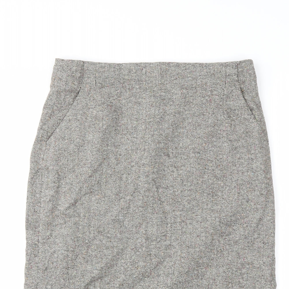 GREATPLAINS Womens Grey   Straight & Pencil Skirt Size 14