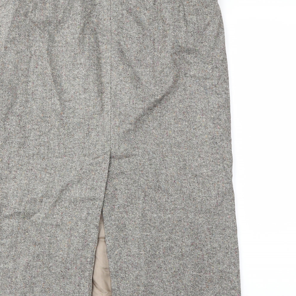 GREATPLAINS Womens Grey   Straight & Pencil Skirt Size 14