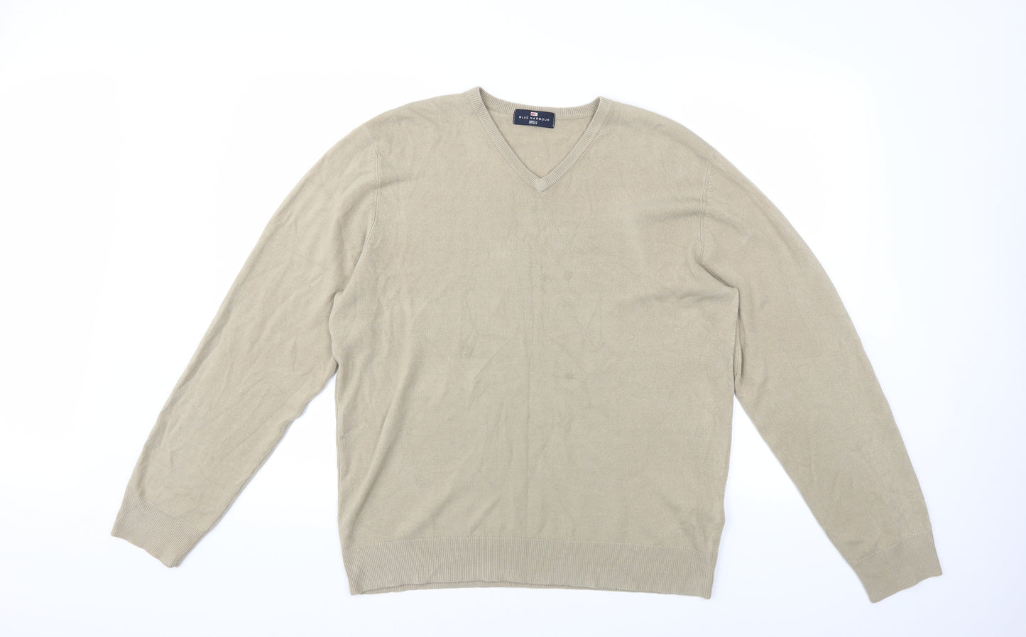 Marks and Spencer Mens Beige  Knit Pullover Jumper Size L