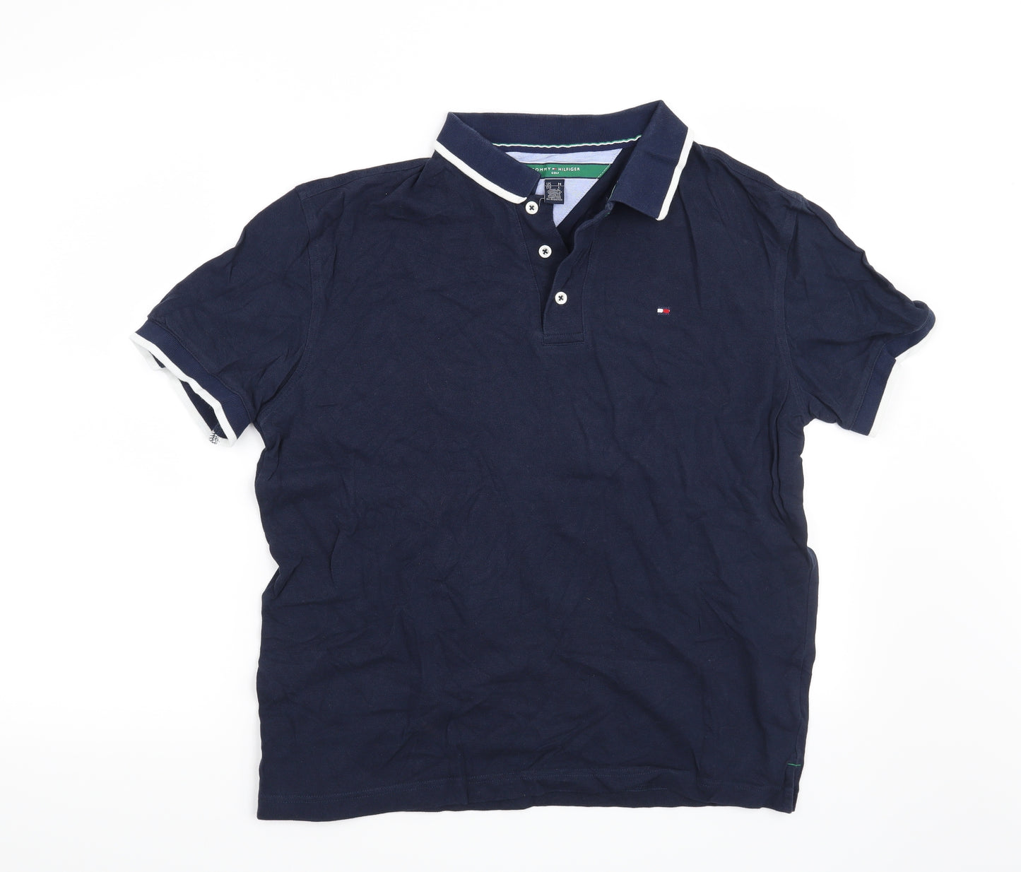Tommy Hilfiger Mens Blue    Polo Size L