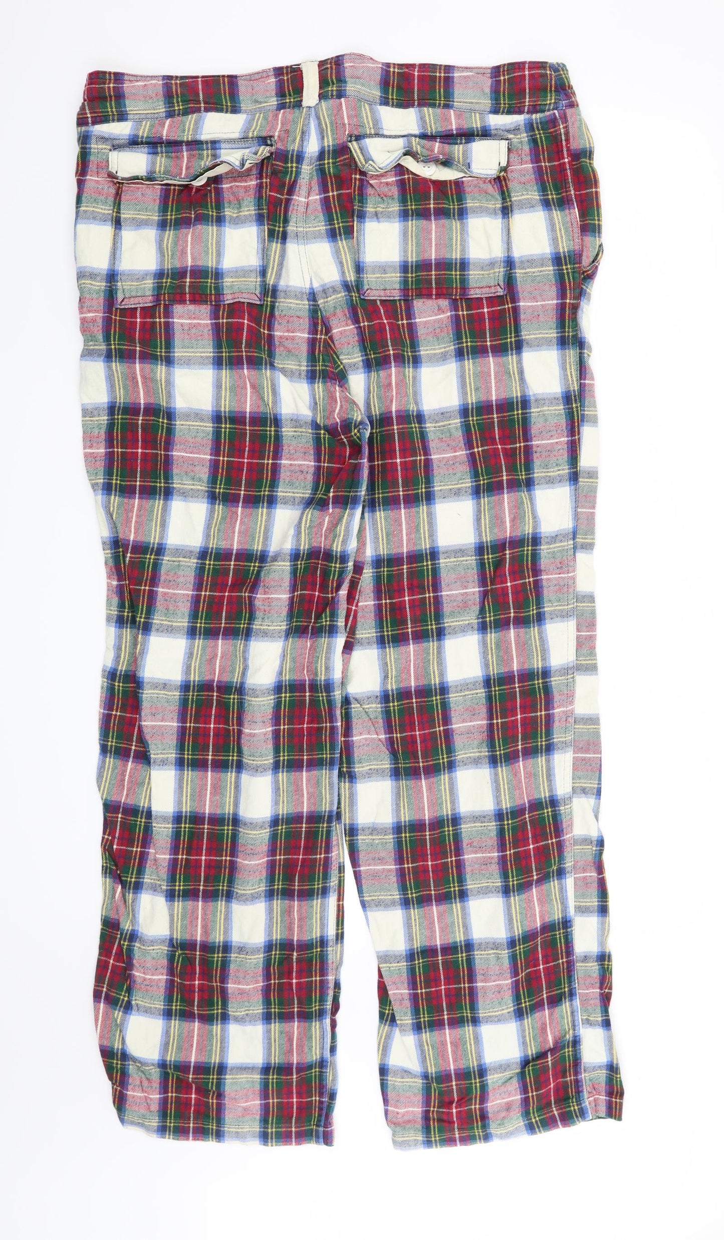 Abercrombie & Fitch Mens Red Check  Trousers  Size M L31 in