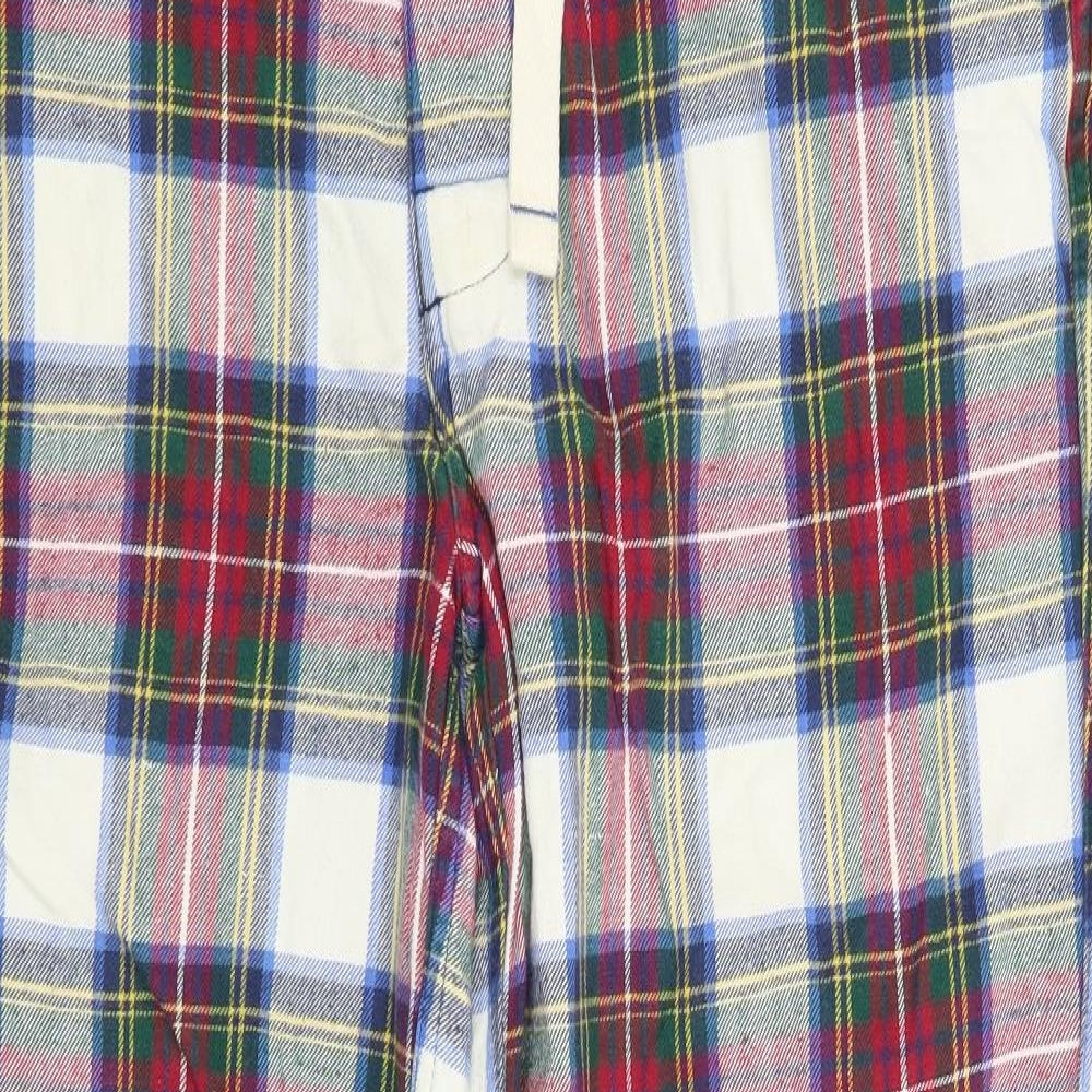 Abercrombie & Fitch Mens Red Check  Trousers  Size M L31 in