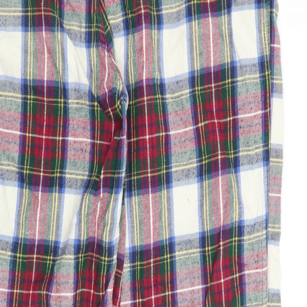 Abercrombie & Fitch Mens Red Check  Trousers  Size M L31 in