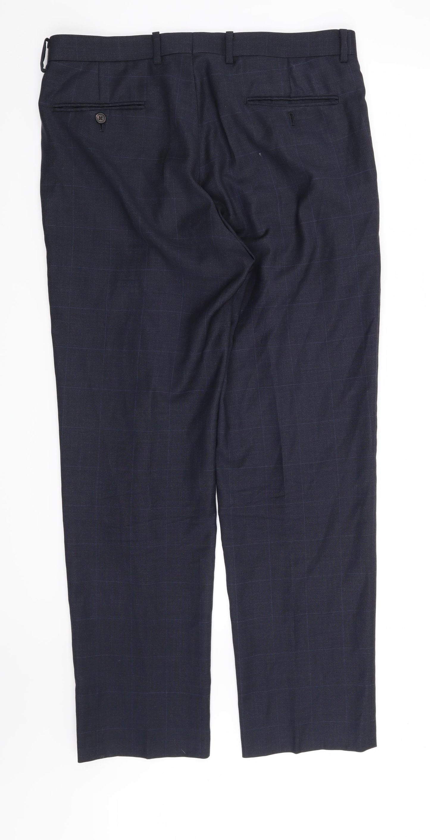 Lauren Ralph Lauren Mens Blue Check  Trousers  Size 34 L32 in