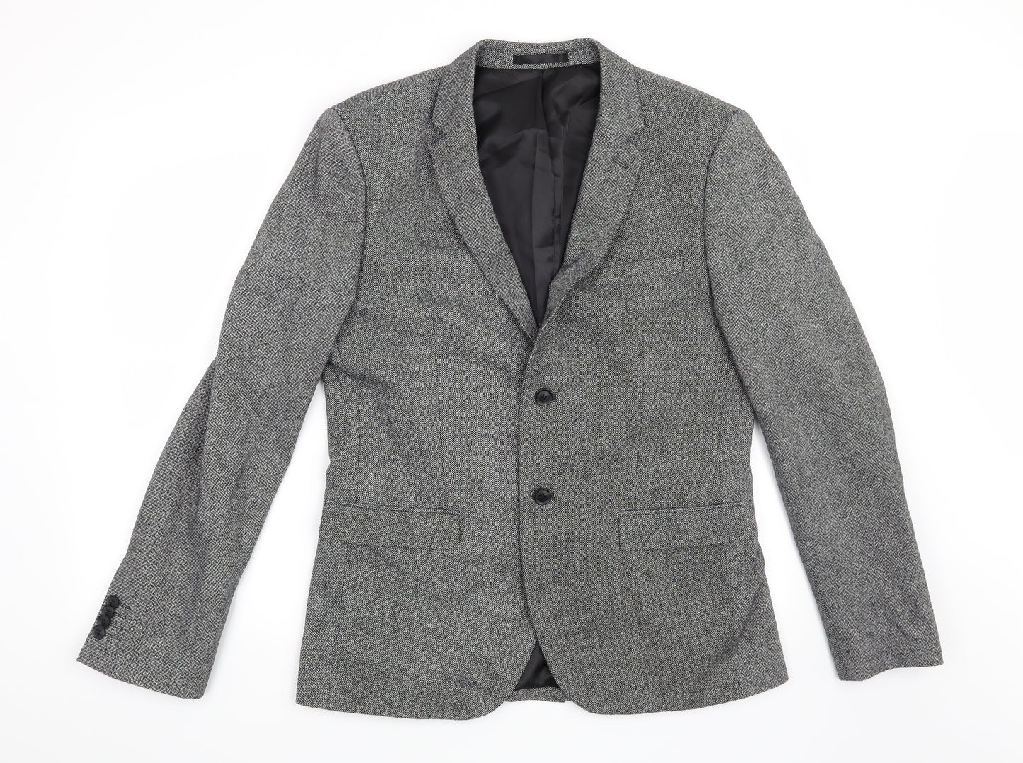 Topman Mens Grey   Jacket Blazer Size S