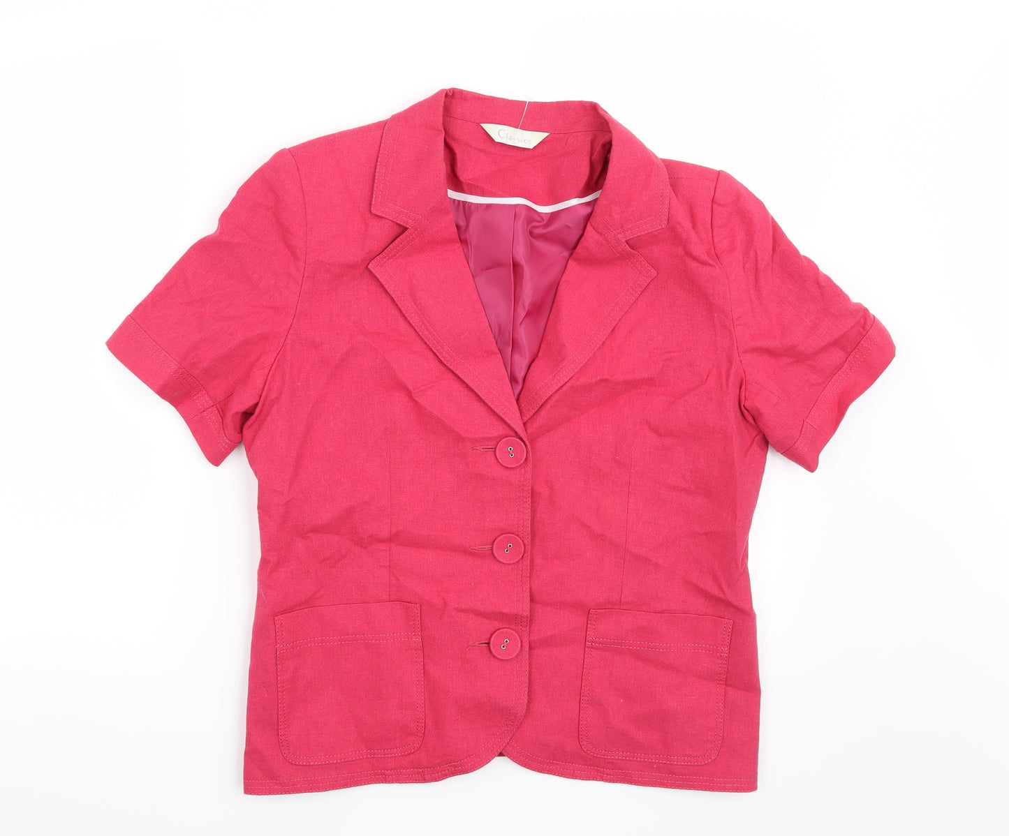 Classics Womens Pink   Jacket Blazer Size 14