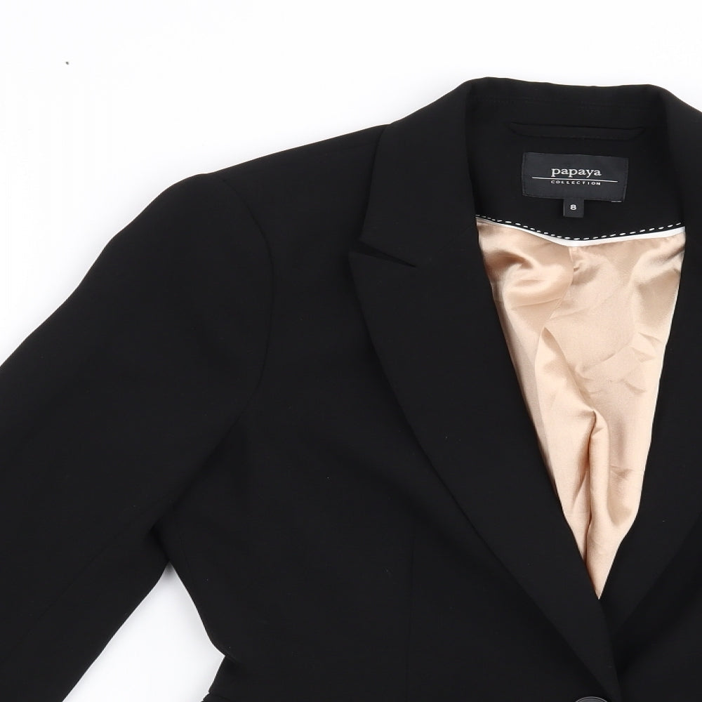 Papaya Womens Black   Jacket Blazer Size 8