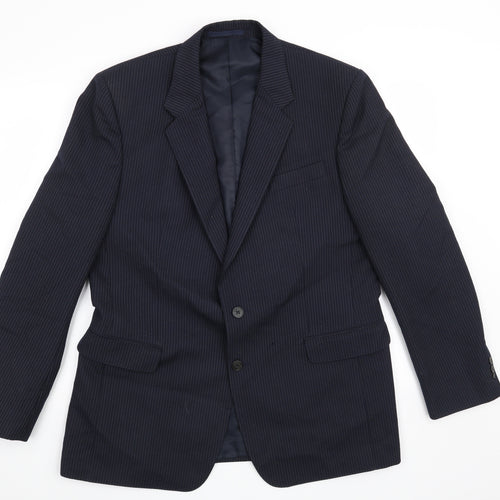 Grendale Mens Blue Striped  Jacket Blazer Size 42