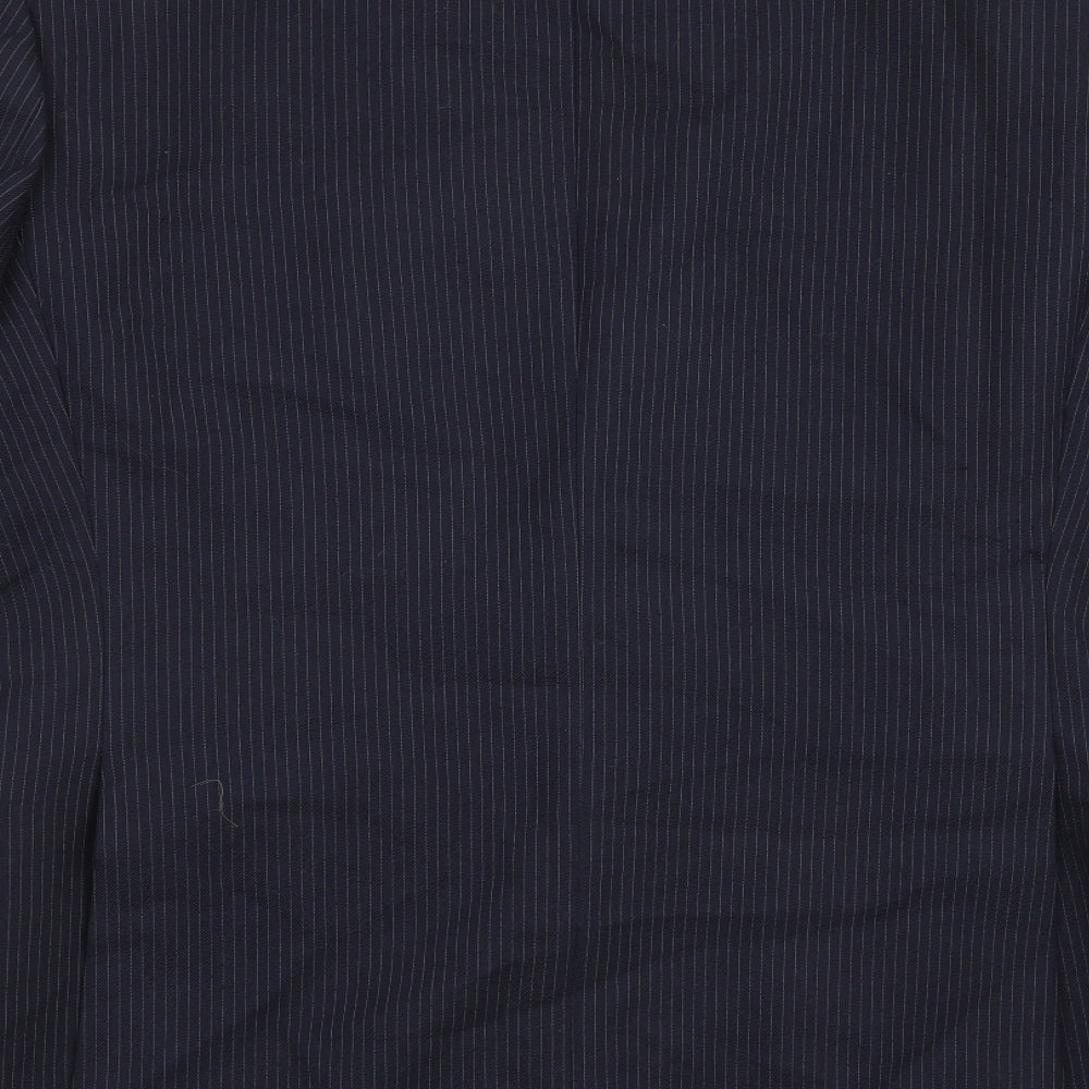 Grendale Mens Blue Striped  Jacket Blazer Size 42