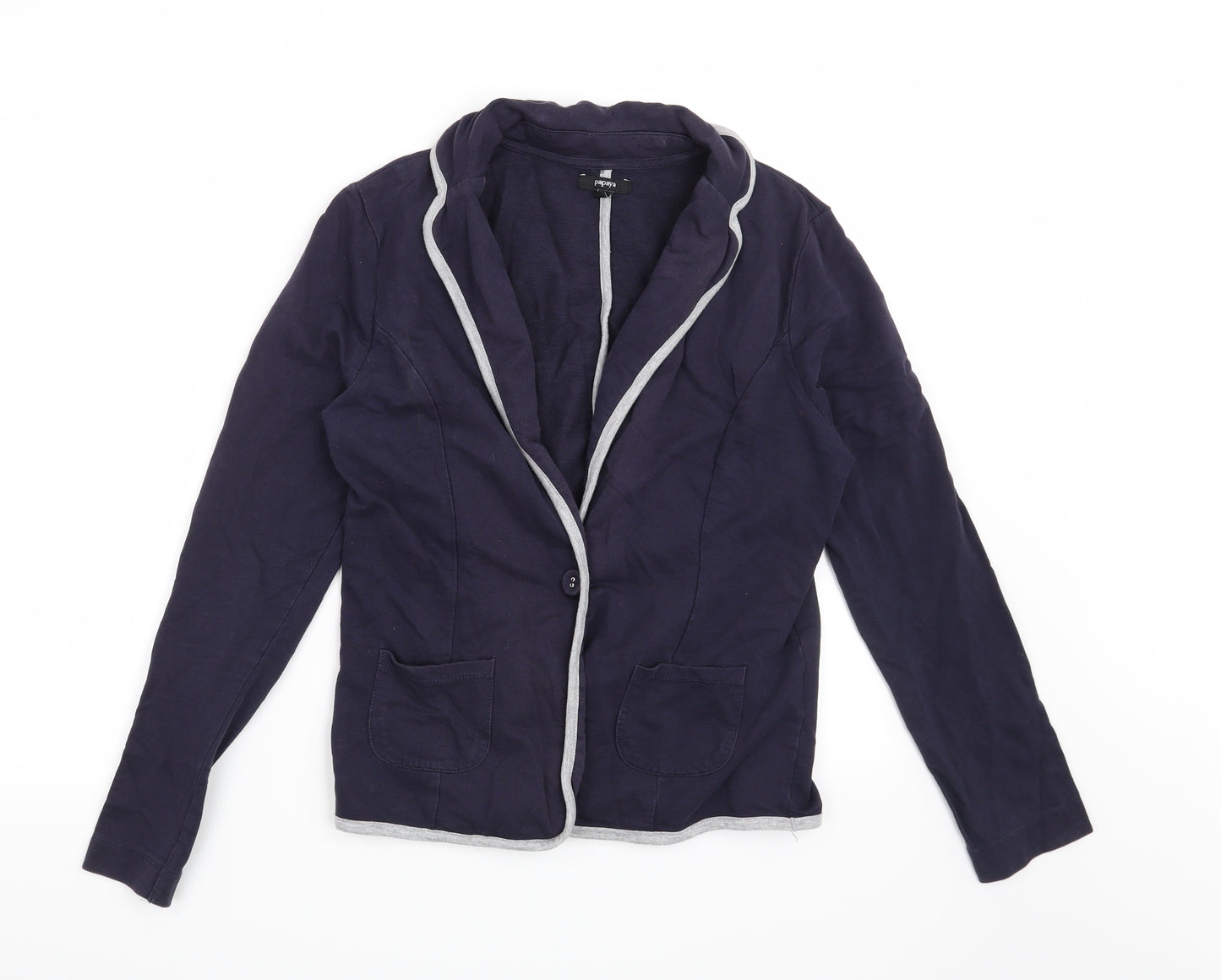 Papaya Womens Blue   Jacket Blazer Size 12