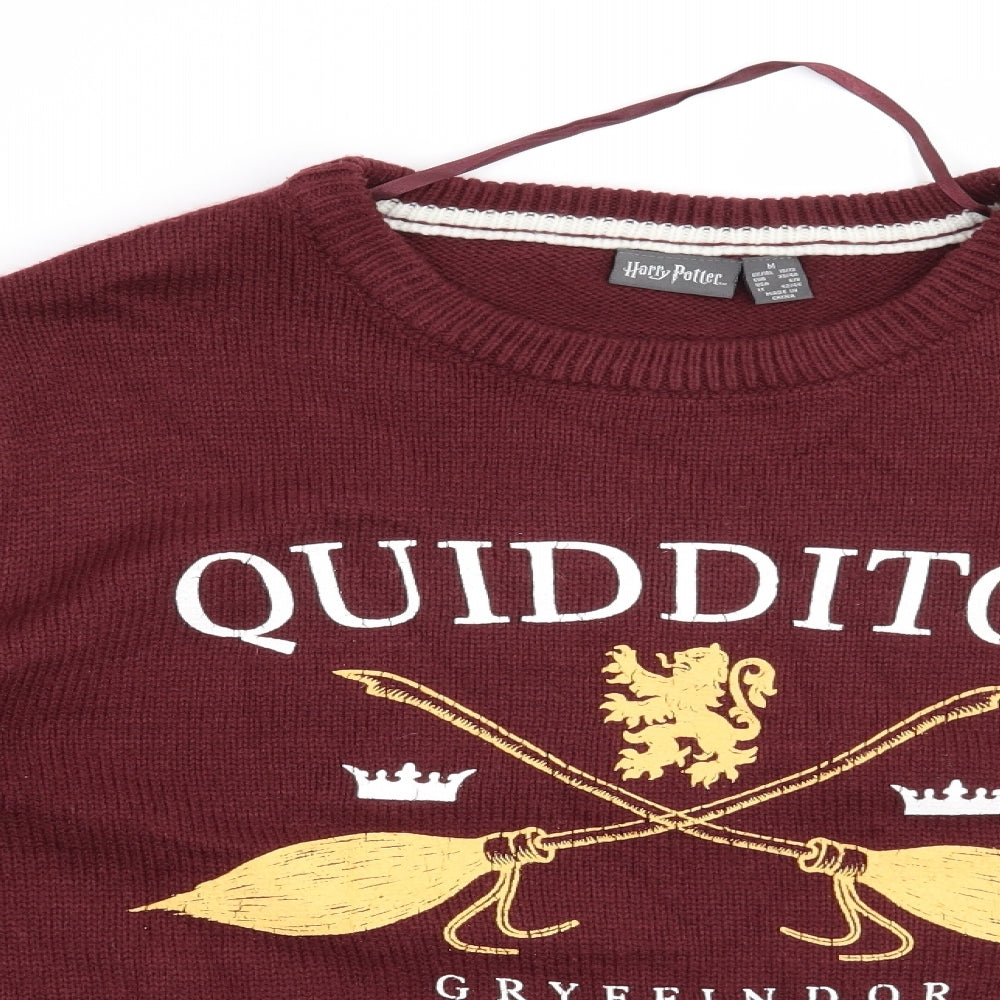 Primark Womens Red   Pullover Jumper Size 10  - Harry Potter Quidditch Gryffindor