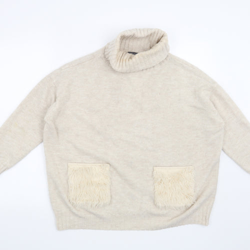 Primark Womens Beige   Pullover Jumper Size 12