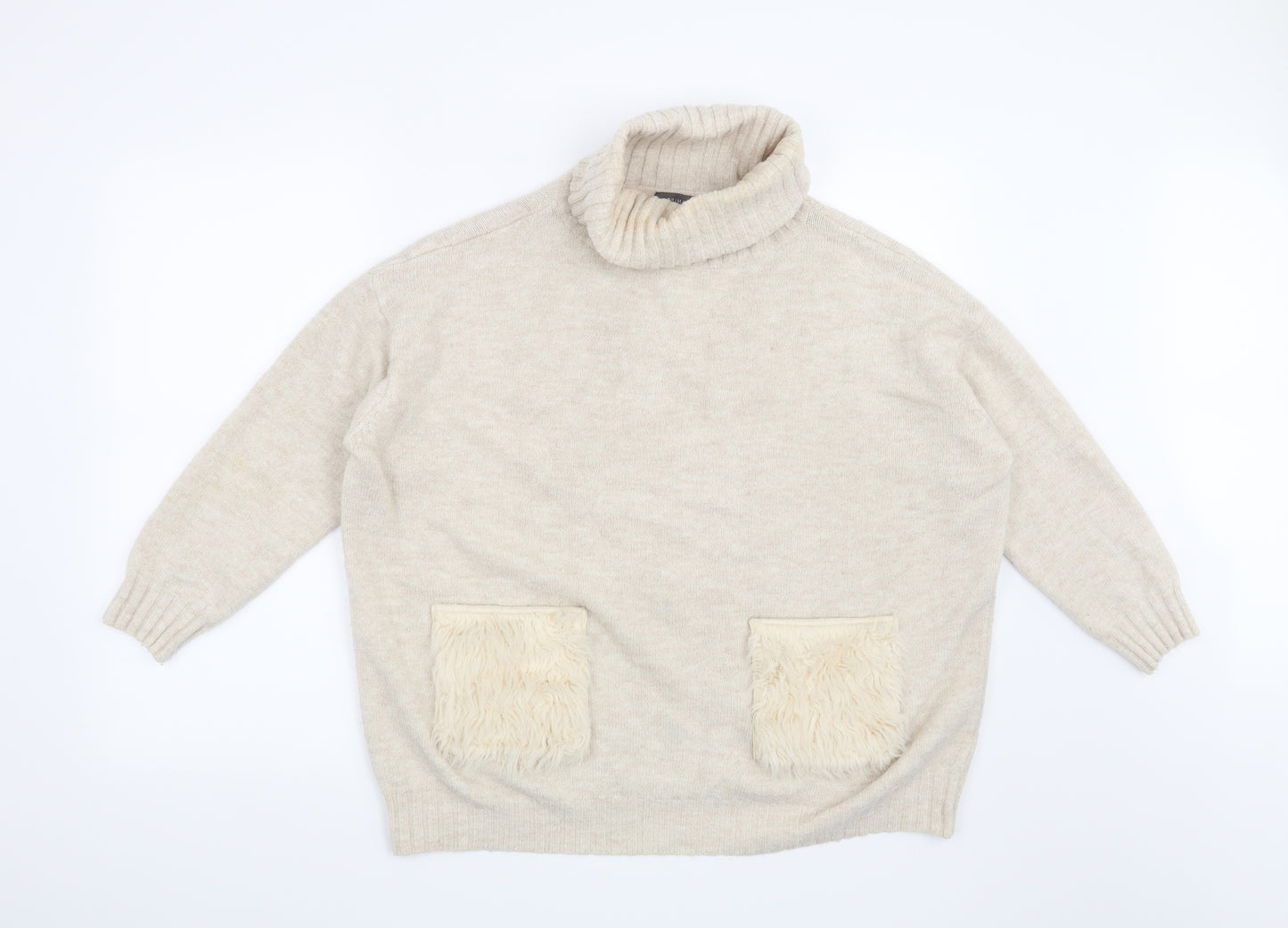 Primark Womens Beige   Pullover Jumper Size 12