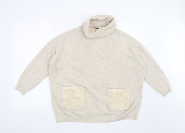 Primark Womens Beige   Pullover Jumper Size 12