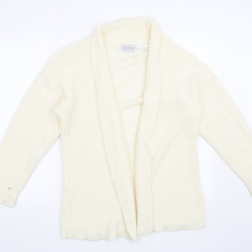 Noto Womens Beige   Cardigan Jumper Size M